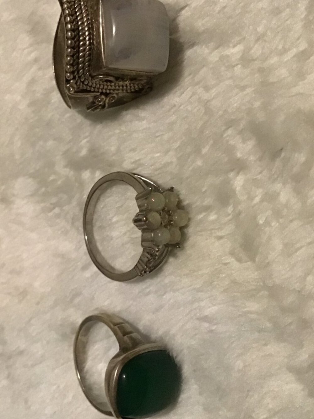 💍 Set of 3 Statement Rings | Unique Gemstone Styles